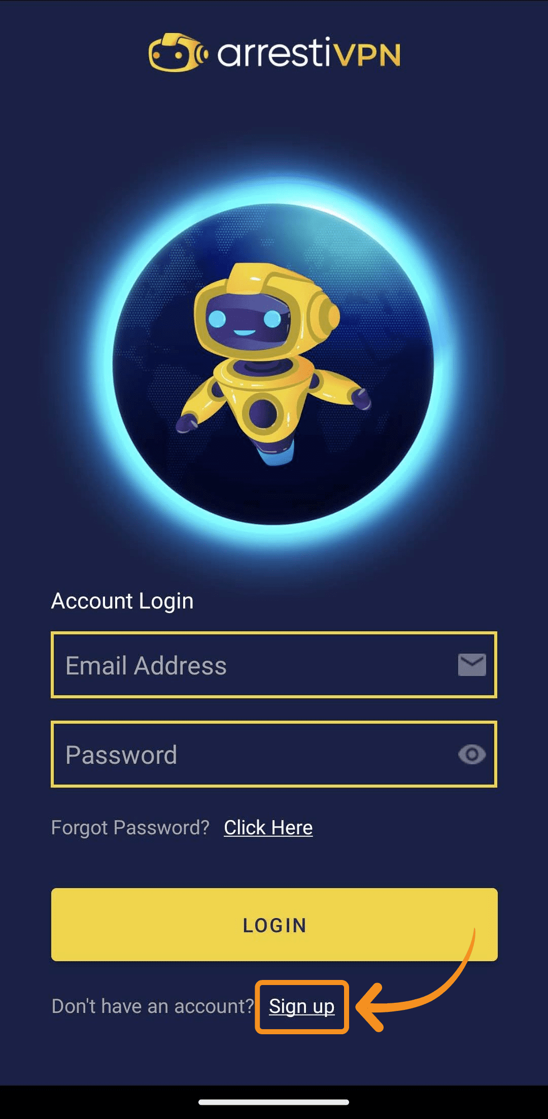 android-signup